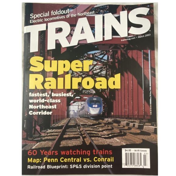 Vtg Lot 4 Trains Jan Feb Mar Apr 2003 Magazine Railroad Freight Yard Collect - Picture 7 of 11